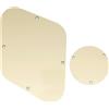 Musiclily LP Backplate and Switch Cover Set per Chitarra USA Les Paul, 3 strati Crema