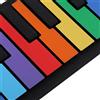 Lazmin112 Roll Up Electronic Piano Keyboard, flessibile in silicone pieghevole 49 tasti USB Hand Roll Tastiera colorata per pianoforte Regali educativi per bambini Principiante
