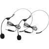 DOITOOL Microfono a Cuffia Leggero 2 Pezzi Jack 3,5mm, Amplificazione Vocale Chiara, Portatile e Resistente in Ferro Nichelato per Presentazioni e Parlare
