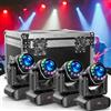 HOLDLAMP 4Packs 100W Teste Mobili LED con flight case (4 in 1) 18 prismi, 10 modelli 8 colori Luce da palcoscenico RGBW per Discoteca Club Live Show Bar