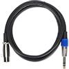 ciciglow Cavo XLR Femmina a 1/4 di Pollice TRS (6,35 Mm), Cavo Jack TRS Segnale Bilanciato Cavo di Interconnessione XLR a Cavo Patch da un Quarto di Pollice per Microfoni, Mixer, 6,6