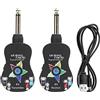 Walfront Sistema Wireless per Chitarra Ricevitore Trasmettitore Digitale Micro USB per Strumenti Audio Basso Elettrico per Chitarra