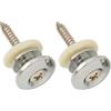 Musiclily Pro 14mm Tipo G Attacco Tracolla Bottoni Tracolla Cromato 2pz | Acciaio, per Chitarra Elettrica Acustica Basso