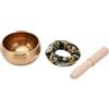Generic Campana tibetana, martellata a mano in fondente himalayano da artigiani nepalesi con struttura in rame puro, per yoga, meditazione, terapia del suono e sollievo dallo stress, 7,9 x 4,6 cm