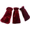 Tbest Piano Pedal Covers,Copri Pedali Pianoforte Blu,Pedale Copri, 3 Pezzi Custodia Protettiva Per Pianoforte Pleuche Per Pianoforte Accessori Musicali(Red)