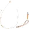 Toyvian Microfono da Testa ad Archetto Xlr a 3 Pin per Performer | Capsula Direzionale, Asta Orientabile e Struttura Pieghevole, ABS Beige Leggero per Insegnamento e Scena