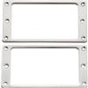 Musiclily Basic Mascherina per Pickup Humbucker Fondo Piatto Cromato 2Pezzi | Acciaio,per Chitarra Elettrica PRS/Epi