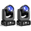 WZYBUTA Confezione da 2 luci da 150 W Moving Head LED DMX DJ per palcoscenico discoteca spot spot spot RGBW Wash GOBO 18 prisma stadio luce per matrimoni, spettacoli di luce bar club Natale