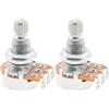 Musiclily Alpha Mini B1Meg Metrica Potenziometro Lineare Split Shaft per Chitarra Elettrica o Basso (2 Pezzi)