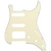 Musiclily Pro 11 Fori Round Corner HSS Strat Battipenna Chitarra Pickguard per USA/Mexican Stratocaster con 4 Vite per Montaggio Humbucking Open Pickup,3 strati Crema