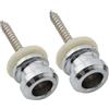 Musiclily Pro 12mm Chitarra Attacco Tracolla Bottoni Tracolla in Acciaio Strap Buttons End Pins per Chitarra Elettrica Acustica Classica Ukulele, Cromato (Set di 2)