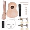 Hakeetaa Fai da te Ukulele, Ukulele Soprano Starter Kit 21 pollici Tiglio 4 Corde Ukelele Kit FAI DA TE per Principianti/Bambini/Antipasto/Amatoriale