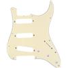 Musiclily Pro 11 Fori 60s 64 SSS Vintage Battipenna 3 strati Crema | per Chitarra Elettrica American Strat
