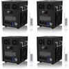 propulsion Life Macchine pirotecniche da 530 W, 4 pezzi effetto palcoscenico con display LCD e telecomando, effetto freddo, adatto per feste, festival, matrimoni, Halloween, Natale