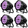 HOLDLAMP 4PCS 18 LED Luce da Palcoscenico, Illuminazione da palco a LED da 200W Faretto 4 in 1 RGBW con DMX-4/8CH per Feste Discoteche Bar Feste familiari Chiese