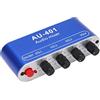 Walfront 4 Ingressi 1 Uscita Stereo Mixer Mixer Audio Mixer di Linea Amplificatore per Cuffie DC 5‑12V Jack da 3,5 Mm Alta Corrente 15mA