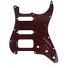 Musiclily Pro 11 Fori Round Corner HSS Strat Battipenna Chitarra Pickguard per USA/Mexican Stratocaster con 4 Vite per Montaggio Humbucking Open Pickup, 4 strati Red Tortoise