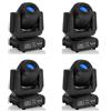 Rtktoup 4PCS 100W Teste mobili LED RGBW Luci da palcoscenico 3Prisma effetto Luce DJ Fari 8 colori 8 Gobos per Discoteca Bar Festa Illuminazione