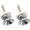 Musiclily Pro Metallo Attacchi Tracolla Strap Buttons per per Fender Style Chitarra Elettrica Acustica Basso, Cromato (Set di 2)