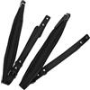 Tomedny Cinghie per fisarmonica, Cinghie per fisarmonica regolabili in pelle PU Tracolle multicolori 16-120 Cinture per bassi per accessori per strumenti musicali (Nera)