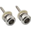 Musiclily Pro 12mm Chitarra Attacco Tracolla Bottoni Tracolla in Acciaio Strap Buttons End Pins per Chitarra Elettrica Acustica Classica Ukulele, Nickel (Set di 2)