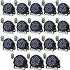 U`King 18PCS Par 36 LED RGB, 72W Luci da Palco con Telecomando e Attivato dal Suono, Luce da Discoteca Illuminazione Palco per Feste Bar DJ Discoteca Matrimonio Concerti Halloween Natale