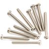 Musiclily Ultra UNC#6-32X1-1/4 Viti Intonazione Sellette Nickel 10 Pezzi | Acciaio Inox, per Ponte Chitarra Elettrica Basso USA