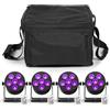 Oloaxolx 60W Proiettore LED Par Ricaricabile con Borsa e Telecomando, RGBWA+UV 6 LED per Palcoscenico, DMX512, Luce da Festa per DJ, Disco, Live, Matrimonio, Indoor, Outdoor, Sala Espositiva