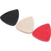 KIMISS Plettri per Ukulele da 3 Pezzi - Plettri per Chitarra Universali in Feltro per un Suono Nitido - Accessori Ideali per Strumenti Musicali per Suonatori di Ukulele e Bassi (Confezione da 3