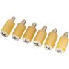 Musiclily Ultra UNC#6-32X3/4 Viti e Tubo per Pickup Single Coil Nickel 6pz | Acciaio Inossidabile, per Chitarra Elettrica tipo USA/Mexico Fender Strat
