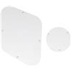 Musiclily LP Backplate and Switch Cover Set per Chitarra USA Les Paul, 3 strati Bianco