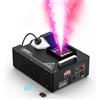PUZILOZA Macchina del fumo 1500W con 24 luci LED RGB multicolori con effetto gradiente macchina nebbia da discoteca con telecomando per Nozze DJ party Halloween Natale Matrimoni Compleanno