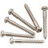Musiclily Ultra 3,5x30mm Viti di Ponte Tremolo in Acciaio Inossidabile per Chitarra Elettrica tipo PRS, Nichel (Set da 6)