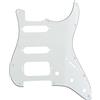 Musiclily Pro 11 Fori Round Corner HSS Strat Battipenna Chitarra Pickguard per USA/Mexican Stratocaster con 4 Vite per Montaggio Humbucking Open Pickup,3 strati Pergamena