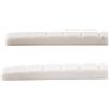 Musiclily Pro Urea Resina Plastica 42mm Capotasto Strato Tele Con Spaziatura Fondo Piatto Nut per Chitarra Elettrica Stratocaster/Telecaster 6 Corde, Bianco(2 Pezzi)