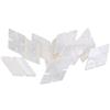 Musiclily Pro 14,5mm Naturale Madreperla Diamanti Fiocco di Neve Intarsi per Chitarra Tastiera Segnatasti Inlay Dots, White Pearl (Set di 10)