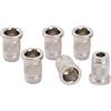 Musiclily Pro 11mm Boccole Passa Corde Montaggio Top Nickel 6 Pezzi | Acciaio,per Chitarra Elettrica