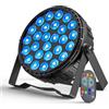 Ukfog 216W LED Par Luce di Scena, 27 x 8W RGBW DMX-4/8CH Luci da Palcoscenico con Telecomando 6 Modalità Effetto Alta Luminosità Par LED per DJ, Festa, Teatro, Show, Natale