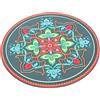 Toyvian Tappetino Per Ciotola Sonora Con Ricamo Buddhista Cuscino Resistente e Leggero Per Meditazione Yoga Accessorio Pratico e Decorativo Per Pratiche Spirituali