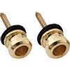 Musiclily Pro 12mm Chitarra Attacco Tracolla Bottoni Tracolla Dorato 2pz | Acciaio, per Chitarra Elettrica Acustica Classica Ukulele