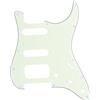 Musiclily Pro 11 Fori Round Corner HSS Strat Battipenna Chitarra Pickguard per USA/Mexican Stratocaster con 4 Vite per Montaggio Humbucking Open Pickup, 3 strati Ivory Mint
