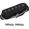 FLEOR Pickup Alnico 5 Pickup bobina singola al manico della chitarra Asta piatta per chitarra elettrica ST Squier, nera