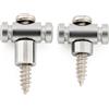Musiclily Pro Barile Abbassacorde String Guides Trees Cromato 2 Pezzi | Acciaio, per Chitarra Elettrica
