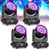 WZYBUTA 4 pezzi 19 x 15W Teste Mobili LED Moving Head Zoom DMX Spot Beam Wash Effetto RGBW luci palcoscenico professionale DJ luci per Natale discoteca