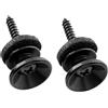 Musiclily Pro Metallo Attacchi Tracolla Strap Buttons per per Fender Style Chitarra Elettrica Acustica Basso, Nero (Set di 2)