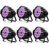 HOLDLAMP 6PCS 18 LED Luce da Palcoscenico, Illuminazione da palco a LED da 200W Faretto 4 in 1 RGBW con DMX-4/8CH per Feste Discoteche Bar Feste familiari Chiese
