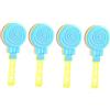 Toyvian Castagnette in Plastica 30 Pezzi a Forma di Lecca Lecca | Kids Musical Toy, Rhythm Castanet, Musical Percussion, Decorazioni Scuola, Leggero e Portatile Colore Casuale