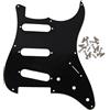 FLEOR IKN 8 battipenna SSS ST Pickguard chitarra elettrica piastra antigraffio con vite per parafango Fato chitarra parti stile vintage, 3 STi nero/bianco/nero