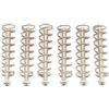 Musiclily Ultra UNC#3-48X1,1Viti e Molle in Acciaio Pickup Humbucker per Chitarra Elettrica Americana, Nickel (Set di 6)
