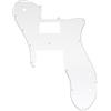 Musiclily Pro 16 Fori Single H Battipenna per Chitarra Elettrica tipo USA/Messico Fender 72 Tele Custom, 3 Strati Bianco